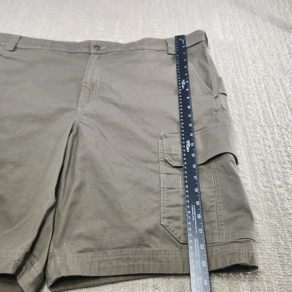 Duluth Cargo Shorts Men 48 Coolmax Flex Firehose Stretch‎ Canvas Elastic Waist
